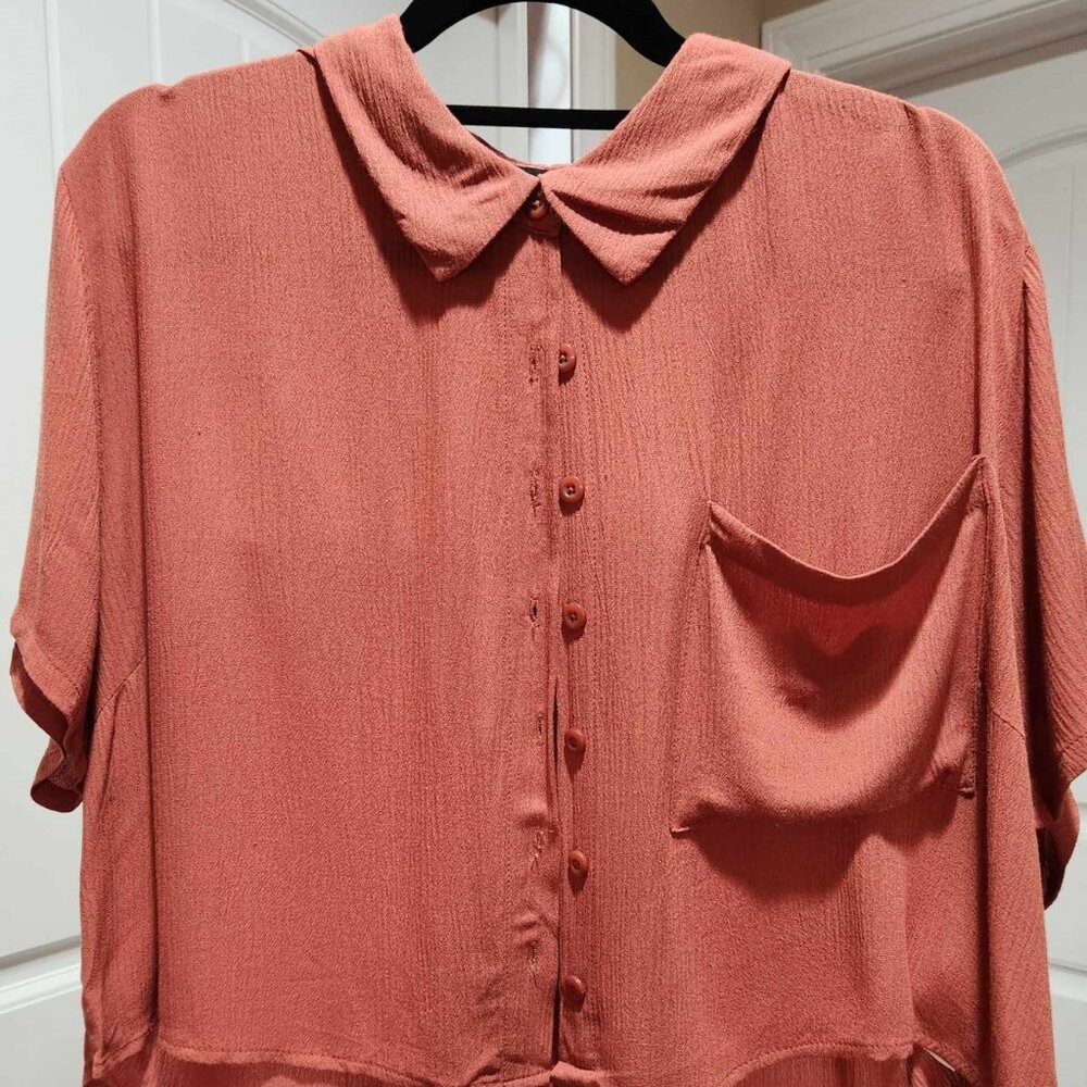 Forever 21 V-Neck Dolman-Sleeve Blouse Size 1X